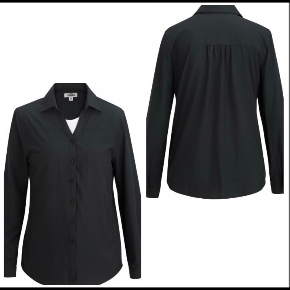 Edwards REDWOOD & ROSS 2-POCKET BLOUSE, Black